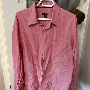 Club Monaco red mini gingham XL button up
